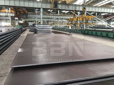 Large thickness quenched and tempered offshore steel API2YGr60