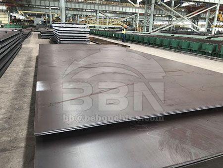 Chemical composition and mechanical properties of DNV E690 ship plate